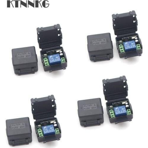 DC 12V 1way wireless Remote Relay Module Wireless Electronic Door Relay Switch RF 433MHz Remote Garage Poower Control Drop ship