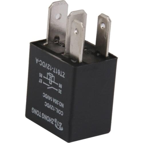 100% New and high quanlity Car Truck Auto Automotive DC 12V 30A 30 AMP SPST Relay Relays 4 Pin 4P Hot Selling