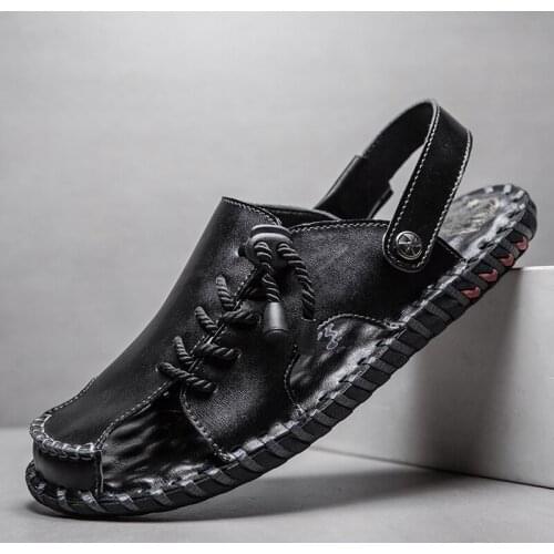 Shoes sports water sandalie beach casual platform black hole outdoor mens mens safety sandles flip male sport roman work men