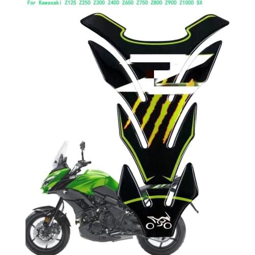 3D Universal Motorcycle Tank Pad Protector Sticker Case For Kawasaki Z125 Z250 Z300 Z400 Z650 Z750 Z800 Z900 Z1000 2021