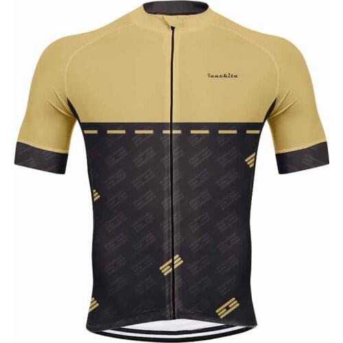 RUNCHITA Pro Team Cycling Jersey Short Sleeve Bicycle Clothing Maillot Ciclismo Racing Sport MTB Bicycle Jersey Cycling Shirt