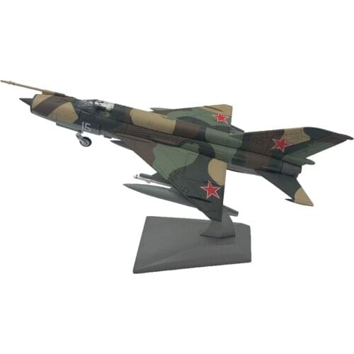1:100 MIG-21 Aircraft Metal Military Model Aircraft Collectables Decor