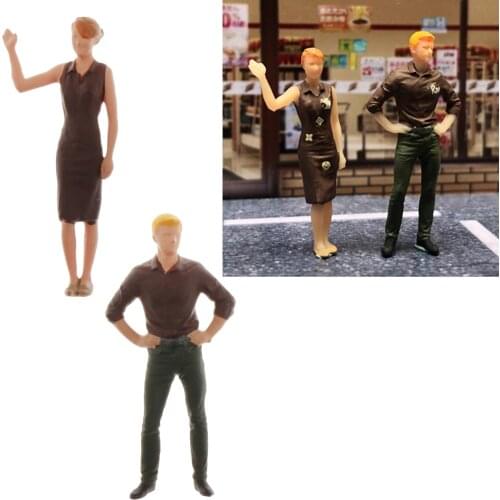 1:64 Car Greetting Doll Model Scene Character for Siku