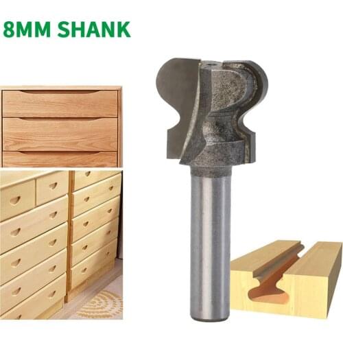 1PC 8MM Shank Milling Cutter Wood Carving Industrial Grade Double Finger Bit Woodworking Tools Wood Milling Cutter End Mill