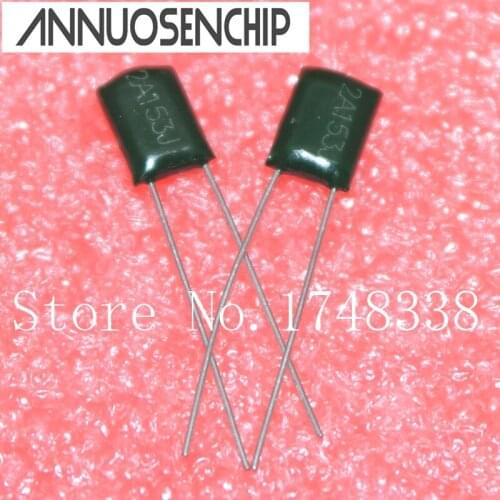 2A153J 100pcs Polyester film capacitor 15nF 100V 2A153J