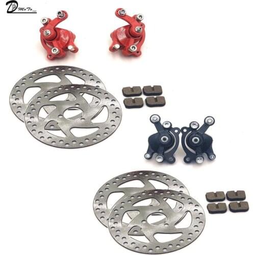 49CC Gas Mini Dirt Bike Rear Disc Brake Caliper Kit 140mm and Friction Plate Rotors Electric Scooter ATV
