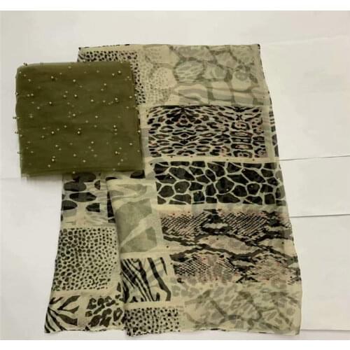 5+2 yards/set) African soft silk fabric ,for garment neat embroidery on the material with swiss voile lace tissu! LXF41920