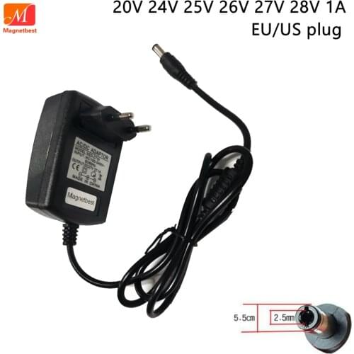 20V 24V 25V 26V 27V 28V 1A AC DC Adaptor 20V TO 28V Power Adapter Supply Charger 5.5*2.5/2.1mm
