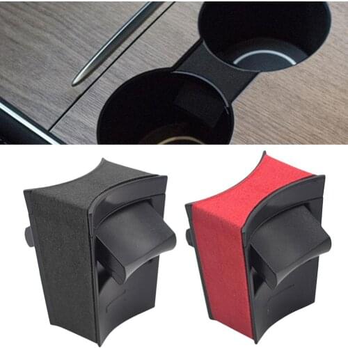 Car Cup Holder Insert Cup Universal High-quality Folding Black Drink Holder Multifunctional Drink Holder For Tesla For Model 3