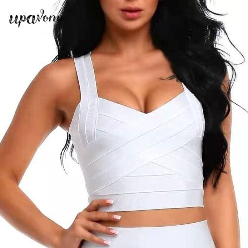 Free Shipping 2020 New Sexy Womens Elastic Spaghetti Strap Bandage Stretch V-Neck Tight Lady Camis Vest Tank Tops