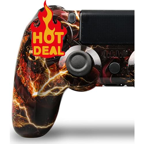 ZY Electro-World Controller Console Wireless Bluetooth Virbration Game Joystick For PC/PS4/STEAM With Light Bar Gamepad