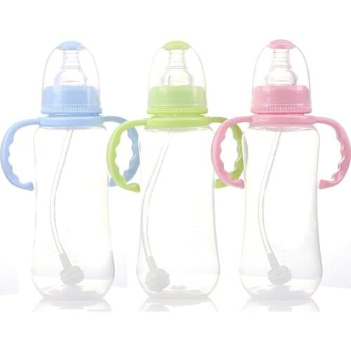 280mL Newborn Children Infant Baby Boy Girl Standard Mouth PP Feeding Bottle Drinking Water Breast-like Feeling