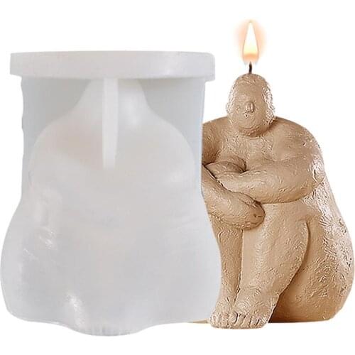 Corpulent Female Body Silicone Candle Mold Candle Making Supplies Making DIY Soap Plaster Chocolate or Epoxy Mold