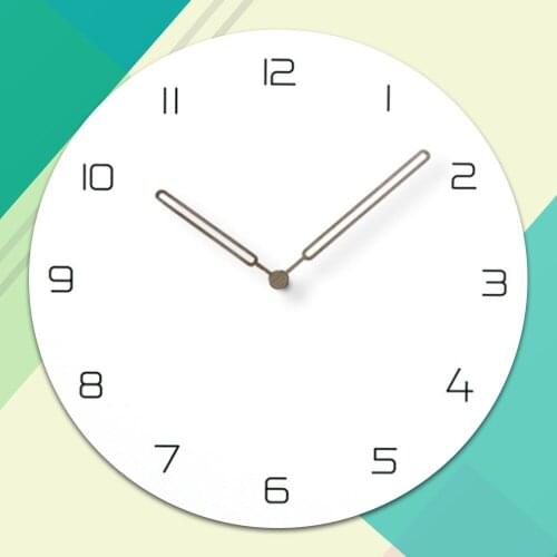Wood Wall Clock Simple Modern Nordic Minimalist Silent Clocks Artistic European Brief Wooden Wall Watch Home Decor