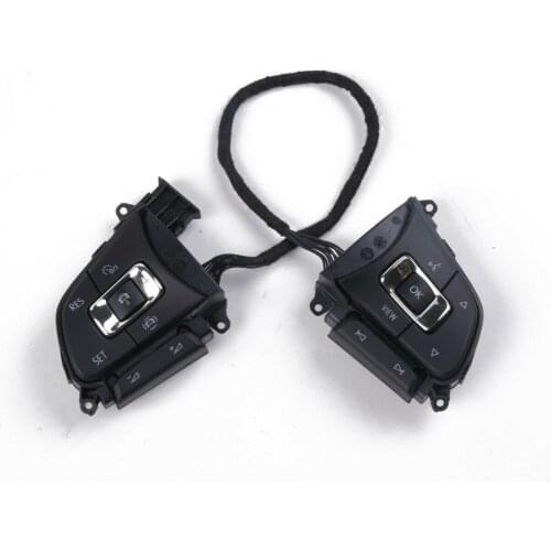 Chrome Steering Wheel Multi-Function Button Support Shift Paddle Switch Fit For Tiguan 2017-2019 5NA959442B