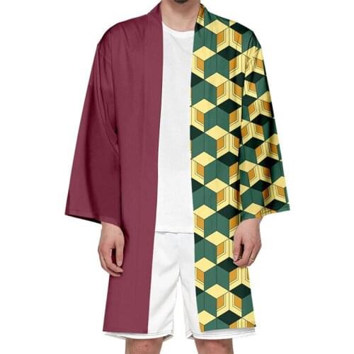 2021 Anime Cartoon Hot Demon Slayer Kimetsu No Yaiba Cosplay Costume Halloween Men Women Cape Plus Size Harajuku Clothing