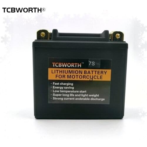 7S 12V 4AH 260A Lithium Phosphate Motorcycle Battery Low Temperature Resistant With Waterproof Display Waterproof Energy Scooter