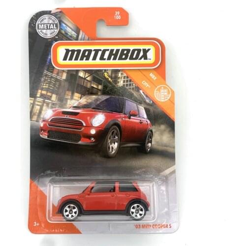 2020 Matchbox Cars 1:64 Car 03 MINI COOPER S Metal Diecast Alloy Model Car Toy Vehicles