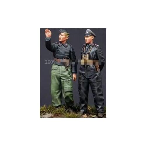 WWII German Resin Soldiers Armored Members Two-Person Kit 1：35