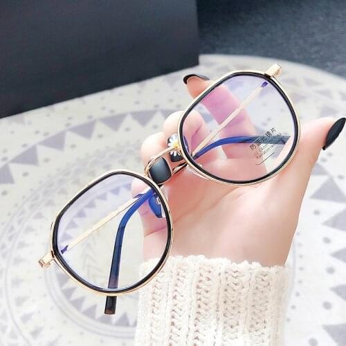 Computer Glasses Men Spectacle Frames Anti Blue Light Goggles Anti Glare Eyeglasses Frame Women Square Clear Lens Fake Glasses