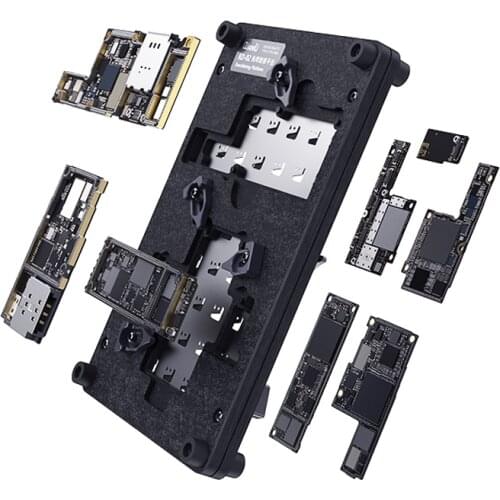 QIANLI 6 in 1 Motherboard Desoldering Repair Platform for iPhone X/XS MAX/11Pro MAX Logic Board IC Chip CPU Glue Removal Fixture