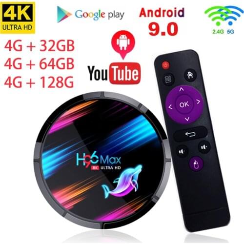 H96 MAX X3 Smart TV Box S905X3 2.4G/5G Dual Frequency Wifi BT4.0 Media Set Top Box 4+32GB/64GB/128GB For Android 9.0 Set Top Box