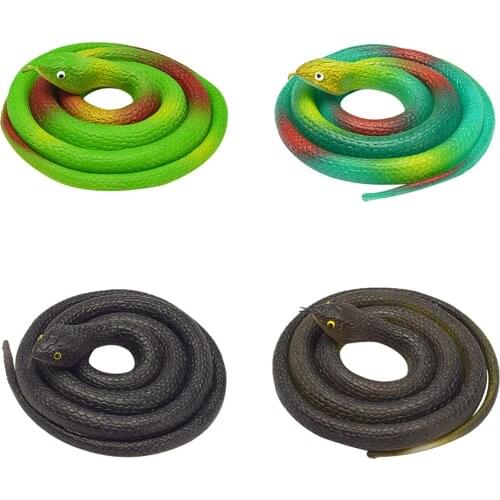 Realistic Fake Rubber Toy Snake Black Fake Snakes That Look Real Prank Stuff Snake 31 Inch Long Juguetes Squishy Toys Kids Toys