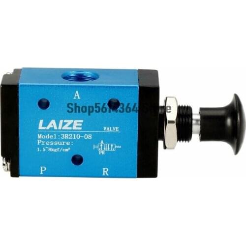 Manual Hand Pull Push Solenoid Valve 2 Position 3 Way Pneumatic G 1/4" Thread