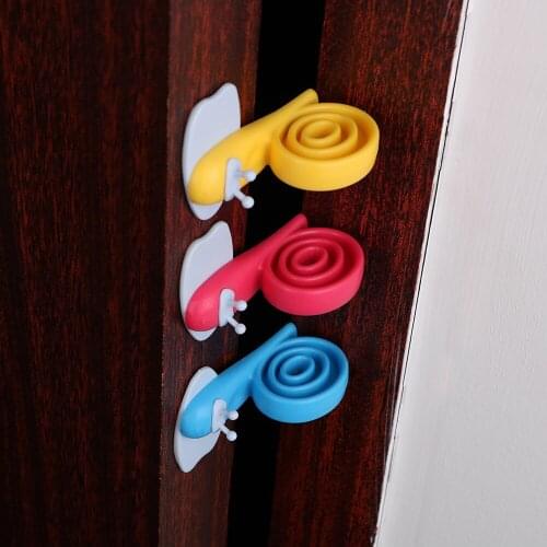Silicone Door Stops Safety Guard Finger Protector 3 piece/set Wedge Holder for Children Kids Cute Snail Shaped