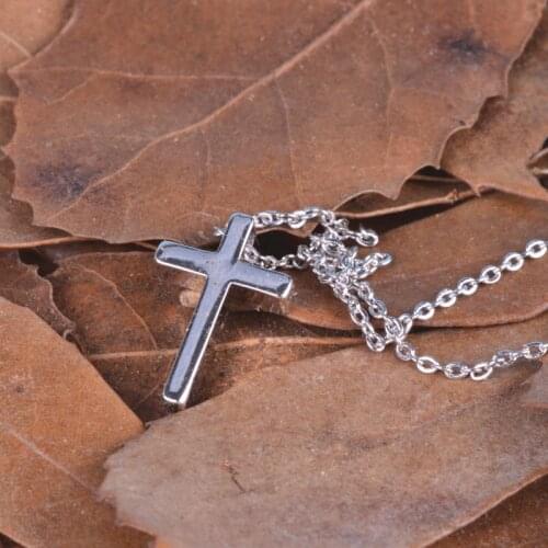 High quality silver cross Pendant necklace & christians Faith necklace splendid clean pendant & Easter or Christmas gifts for us