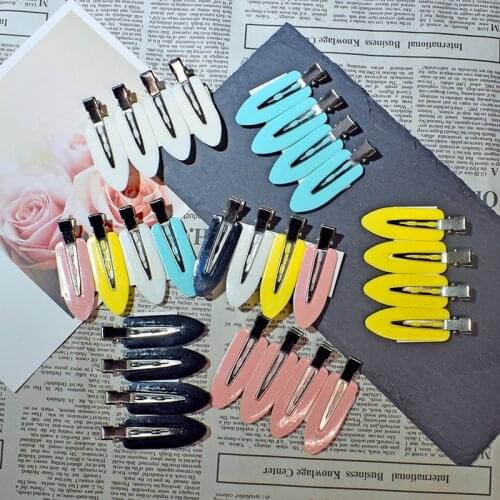 Celebrity Japanese hairdressing makeup seamless clip bangs clip hair accessories duckbill clip hairpin