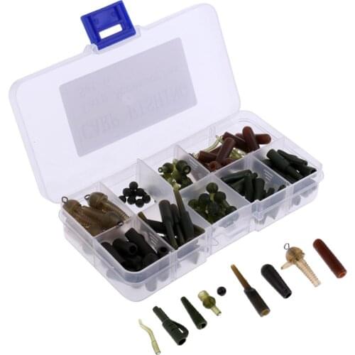 100Pcs/set Carp Fishing Tackles Fishing Rigs/Buffer Beads/Lead Clips/Sleeve Fishing Tackle Boxes for Fishing