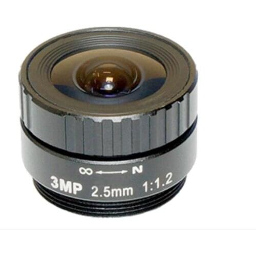 2.5mm 1/2.7" 3.0 Megapixel Mono-focal Fixed Focal Length Camera Lenses CCTV Security Surveillance Day & Night Wide Angle IR Lens