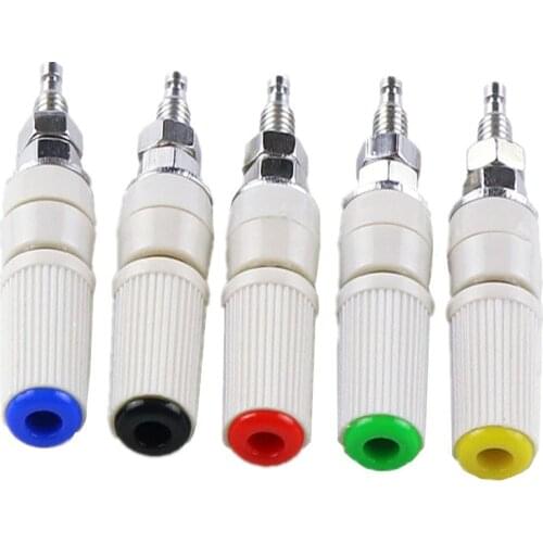 2pcs Connector M5*48 Copper Terminal 5mm/30A, High Current 4mm Banana Socket / Terminal / Ground Plug