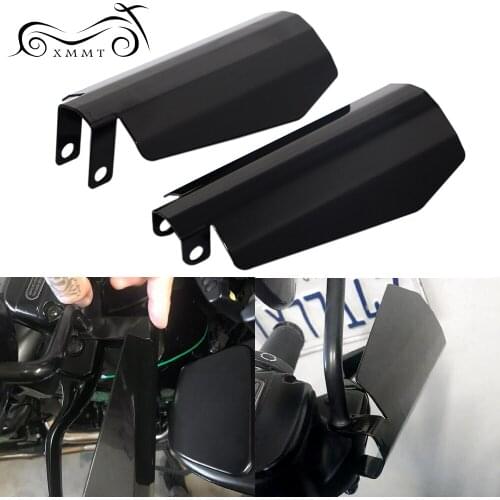 2Pcs Motorcycle Black Coffin Cut Hand Guard Guards For Harley Touring Dyna Electra Road Glide Sportsters