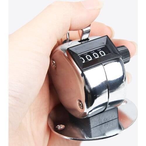 4 Digit Number Tally Counter Mini Handheld Tally Clicker Counter Mechanical Digital Manual Counting Hand Click Number Count