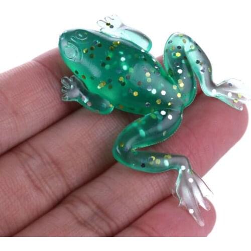 6pcs Small Frog Soft Bait 5G Bionic Artificial Lure cute Frog Silicone Soft Bait