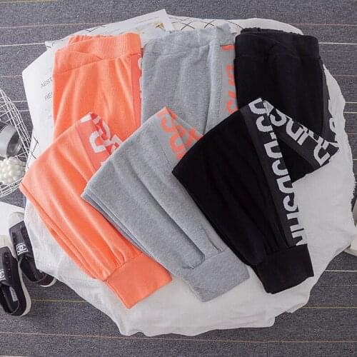 8303# Maternity Pants Spring Autumn Letter Printing Elastic Waist Belly Support Pants Maternity Leggings Maternity Trousers