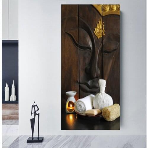 Antique canvas wall decor, buddha painting poster art work , free shipping for holiday gift no frame wholesale FX044