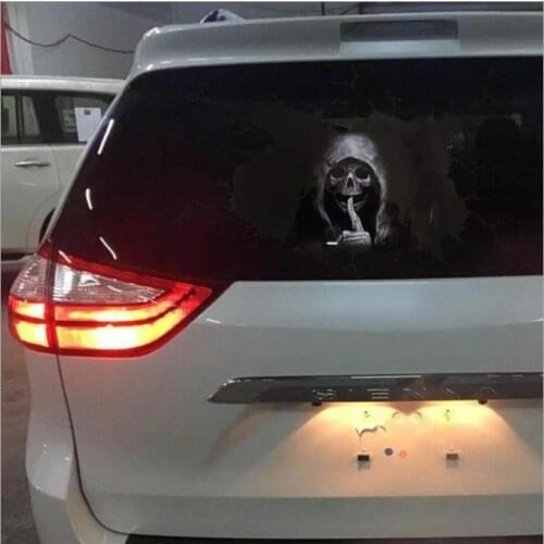 Car Sticker, Halloween Skull Print Decals Posters Decorative Paper for Automobile Wall Window, Atmosphere Wall Sticker
