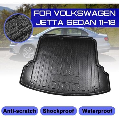 For Volkswagen Jetta Sedan 2011-2018 Car Floor Mat Carpet Rear Trunk Anti-mud Cover