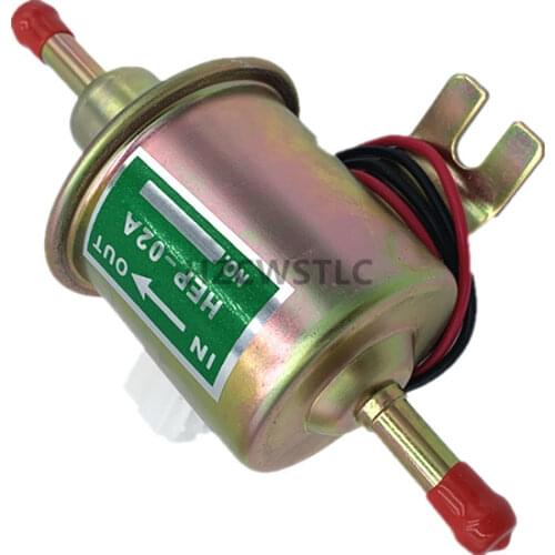 Free Shipping Low Pressure Universal Diesel Petrol Gasoline Electric Fuel Pump HEP-02A 12V For Car Motorcycle