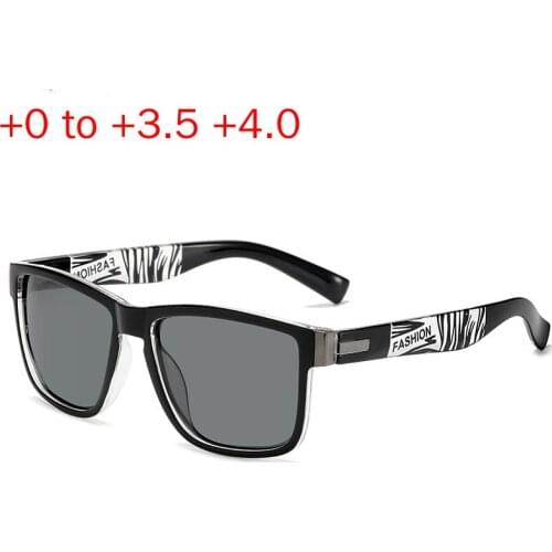 Men Women Bifocal Reading Glasses Presbyopic Square Black Eyeglasses Frame Anti-Fatigue Multi-Focus Driving Fishing Goggles NX