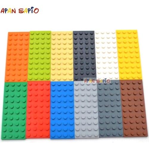 50pcs 4x10 Dots DIY Building Blocks Thin Figures Bricks Educational Creative Toys for Children Size Compatible With 3030