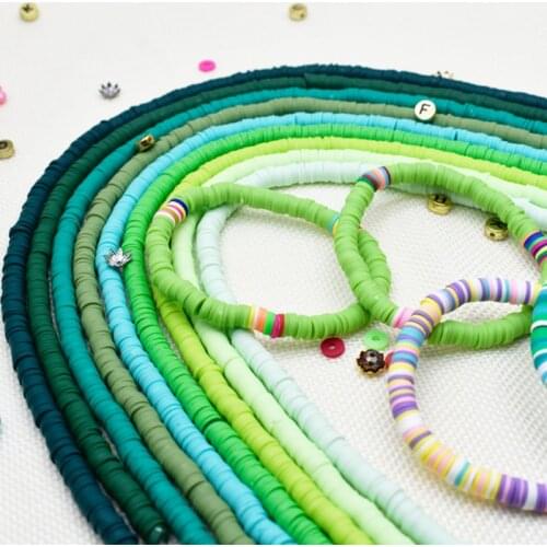 6mm Round Polymer Clay Chip Disk Loose Spacer Beads For Necklace Bracelet DIY Fashion Jewelry Findings Making