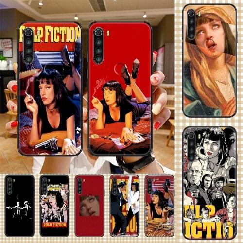 Movie Pulp Fiction Phone case For Xiaomi Redmi Note 7 7A 8 8T 9 9A 9S 10 K30 Pro Ultra black pretty waterproof trend Etui