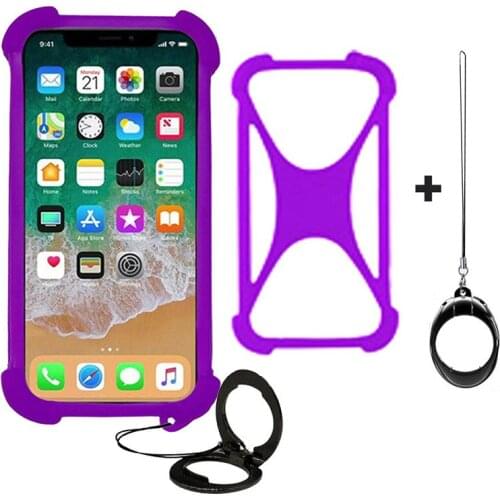 For Cubot C20 6.18" Case Shockproof Stand Holder Ring Lanyard Phone Case For Konka SE2 SP20 SP10 SP5 SP6 Silicone Case