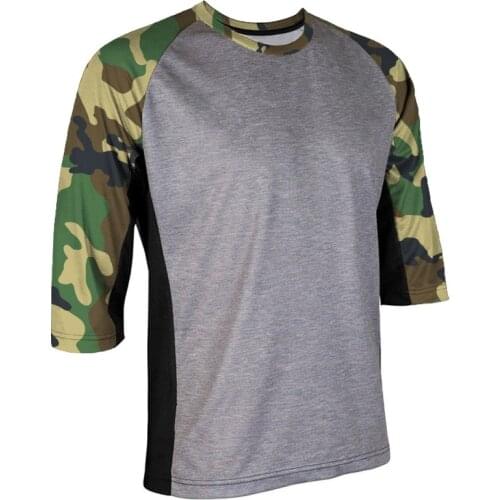 MTB 3/4 Sleeves Dry Breathable Long Motocross Jersey Maillot Ciclismo DH Moto MX Downhill Jersey Off Road Mountain Sport Tops