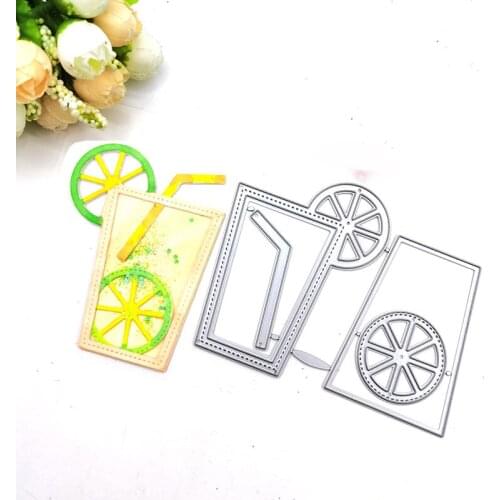 Julyarts Shake The Card Fruit Juice New Dies 2021 DIY Craft Scrapbooking Tools for Card Making DIY Scrapbooking Cardstock Dies