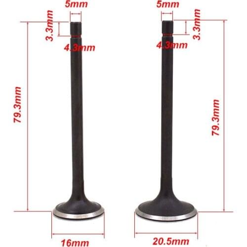 Motorcycle Engine Valve Intake Exhaust Stem Valve For Honda DIO50 DIO 50 TODAY50 TODAY 50 GFC50 GFC 50 50cc Engine Spare Parts